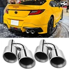 For Toyota GR86 2.5" 4" Dual Exhaust Quad Tips Double Wall Stainless Steel New. Price: $139.15.