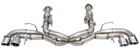 For Corsa 20-24 Corvette C8 3IN Xtreme Cat-back Exhaust 4.5IN Pol Quad Tips New. Price: $2586.99.
