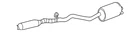 Genuine Ford Muffler & Pipe 4W4Z-5230-AA New. Price: $552.62.