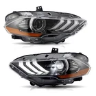 Custom Full Led Sequential Projector Headlights Dual Beam For 2018-2020 Mustang New. Price: $279.99.