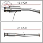 4.5" Muffler Burnt Tip Catback Exhaust For 02-07 Subaru Impreza Wrx/wrx Sti 2.5L New. Price: $188.00.