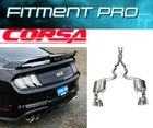 Corsa 21040 3" Xtreme Catback Exhaust Dual Rear Exit 2018-23 Ford Mustang Gt New. Price: $2099.99.