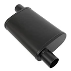 Muffler Oval 2.50" Offset Inlet Outlet 409 Ss Black Each New. Price: $54.99.