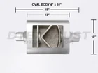 Flowsound 83026 Performance Muffler 3.00" Inlet Center/center 1 Chamber New. Price: $109.99.