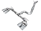 Awe Tuning For MK8 Volkswagen Golf 3IN Track Edition Quad Exhaust With Chrome New. Price: $1175.00.