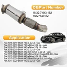 8629908 18327643152 Manifold Header Exhaust Catalytic Converter For 2016-20 Bmw New. Price: $255.00.