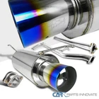 Fits 98-02 Honda Accord 4" Polished Ss Catback Burnt Tip Muffler Exhaust System New. Price: $160.95.