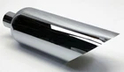 Exhaust Tip 6.00" Outlet 2.50" Inlet 18.00" Long Slant 304 Stainless Chrome Plat New. Price: $84.00.