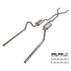 Ford Fairlane 66-70 Exhaust System Pypes 409 H-pipe Crossmember-back New. Price: $753.79.