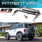 Borla Atak Axleback Exhaust Chrome Tips 21-26 Ford Bronco 2.7 Ecoboost 11978 New. Price: $1249.99.