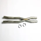 Qk 2.5" X-pipe Mid-pipe Cut Clamp Ford Mustang Gt 15-18 S550 5.0L Coyote V8 New. Price: $119.00.