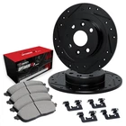 For Hyundai Sonata 94-98 Drilled & Slotted Rear Brake Kit Optimum Pads New. Price: $298.67.