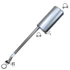 Stainless Steel Exhaust Muffler Assembly Fits: 2004-2011 Ford Ranger 4.0L 126"WB New. Price: $147.81.
