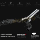 Mbrp S7277BLK Dual Split Rear Exhaust 2015-2017 Ford Mustang Gt 5.0L V8 New. Price: $744.99.
