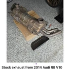 Audi R8 5.2 V10 2014 2015 Exhaust Used. Price: $950.00.