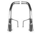 Accelatec Race Axle-back Exhaust Kit W/ 4" Polished Tips Mustang Gt 15-17/ 24-26 New. Price: $284.99.