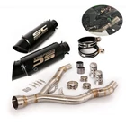 For Kawasaki Z1000 2010-2023 Exhaust Link Pipe Black Muffler Modified System Used. Price: $226.16.