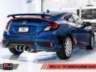 Awe Tuning 17-20 Honda Civic 1.5L Turbo Triple Tip Conversion Kit Chrome New. Price: $338.95.