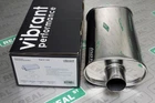 Vibrant Performance Streetpower Oval Muffler 2.5" Inlet/outlet (center-center) New. Price: $149.99.