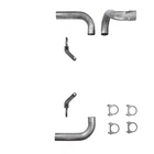 Direct Fit Jeep Wrangler 18-25 2.5" Dual Exhaust Kit No Muffler New. Price: $170.00.