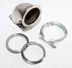 90 Deg Elbow Pipe Vertical T3 To Id V-band 3" Clamp +flanges New. Price: $41.80.