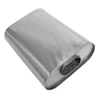 Muffler Oval Tubing Exhaust 3.0" Center Inlet Offset Outlet 304 Ss Polished New. Price: $148.99.