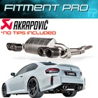 Akrapovic S-BM/T/34H Slip-on Line Exhaust Titanium Req Tips For 23-26 Bmw M2 G87 New. Price: $5995.88.