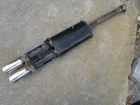 Ansa Sport Exhaust Rear Resonator With Chrome Tips For 1963-1974 Mgb, Mgb-gt Used. Price: $395.00.