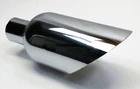 Exhaust Tip 2.50" Inlet 6.00" Outlet 12.00" Long Slant 304 Stainless Steel Chrom New. Price: $79.99.