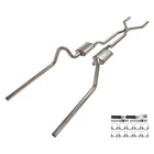 Ford Fairlane 66-70 Exhaust System Pypes 409 H-pipe Crossmember-back New. Price: $768.79.