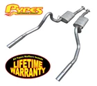 1994-1995 Mustang Gt 5.0 Pypes Violator Mufflers Cat Back Exhaust System SFM27V New. Price: $522.79.