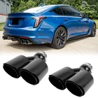 For Cadillac CT4 CT5 3" 4" Out Dual Exhaust Tip Carbon Fiber Stainless Steel New. Price: $169.19.