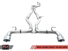 Awe Fits 20 Toyota Supra A90 Track Edition Exhaust - 5IN Chrome Silver Tips New. Price: $1960.00.
