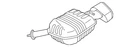 Genuine Hyundai Rear Muffler 28710-C1520 New. Price: $655.44.