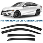 Side Window Deflectors Rain Guards For 2022-2026 Honda Civic Sedan Shatterproof New. Price: $64.34.