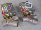 Nos Iron Exhaust Pipe Diverter 2" Diameter Mr Gasket 5424 Pair New. Price: $194.99.