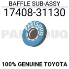 1740831130 Genuine Toyota Baffle Sub-assy 17408-31130 New. Price: $90.44.