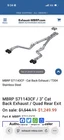 Mbrp Exhaust S71143CF 3" Cat-back Dual Rear Exit Race Version T304 Quad Tips New. Price: $950.00.