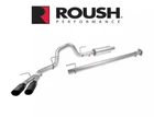 Roush 422266-BLK Black Cat-back Side Exit Exhaust System For 21-25 F-150 5.0 V8 New. Price: $1336.46.