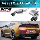 Borla Atak Axleback Exhaust W/cf For 16-24 Chevrolet Camaro Ss 6.2 V8 11921CFBA New. Price: $2498.99.