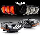 2PAIR Vland Headlights+led Clear Tail Ford Mustang 2015-2023 Sets New. Price: $439.99.