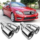 Pair Car Exhaust Pipe 2.5" In 3.5" Out For Mercedes Benz W204 C250 C300 C350 C63 New. Price: $97.14.