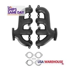 Hooker 8505-3HKR, Pair Of Fits Exhaust Manifold Set Gm Ls Rear Dump Iron Black New. Price: $569.62.