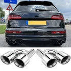2X For Audi SQ5 2.5" 4" Out Double Wall Dual Stainless Steel Exhaust Tips New. Price: $139.03.