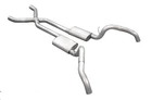 Crossmember Back W/x-pipe Exhaust System 67-69 Split Rear Dual Exit 3 In New. Price: $755.79.