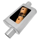 Exhaust Muffler Mwa Stainless Steel Oval Gray 2.25" Offset Id, New. Price: $94.88.