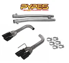2018-2023 Mustang 5.0 Gt Pypes H-pipe & Black Quad Tip Axle Back Exhaust System New. Price: $708.58.