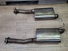 94-04 Mustang Gt Cobra Pypes Violator Mufflers With Flow Tubes Polished Set Used. Price: $325.00.