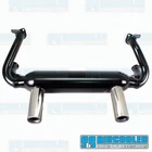 Empi Vw 2 Exhaust System, 1-3/8IN. Header, Black W/chrome Tips, Bug 49-77 New. Price: $172.00.