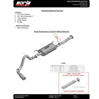 Borla 140680 S-type Stainless Cat Back Exhaust For 2016-23 Toyota Tacoma 3.5L V6 New. Price: $838.99.